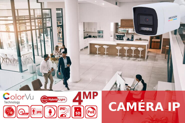 Caméra IP HIKVISION Smart Hybrid ColorVu – Vision Couleur 24h/24 !
